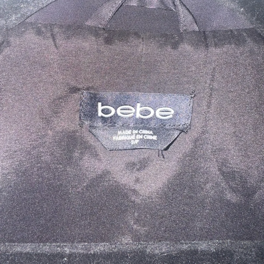Bebe Black Satin Vest